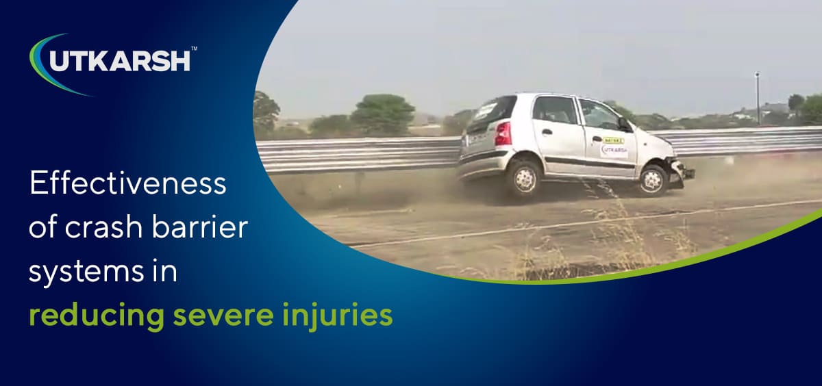 Effectiveness of crash barrier systems in reducing severe injuries